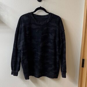 lululemon athletica Black Camo Sweatshirt